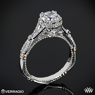 Verragio Parisian D-109R Twisted Split Shank Diamond Engagement Ring