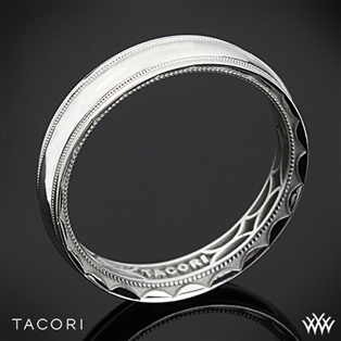 Tacori 106-5 Sculpted Crescent Millgrain Eternity Wedding Ring