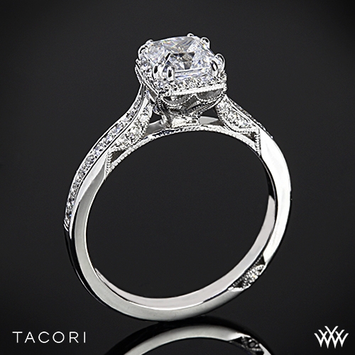 Tacori 2620 Pr Sm P Dantela Crown For Princess Diamond Engagement Style Photo Real