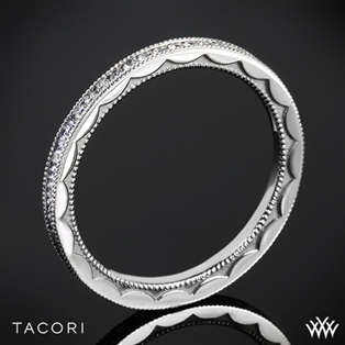 Tacori 44-15ET Sculpted Crescent Eternity Millgrain Diamond Wedding Ring