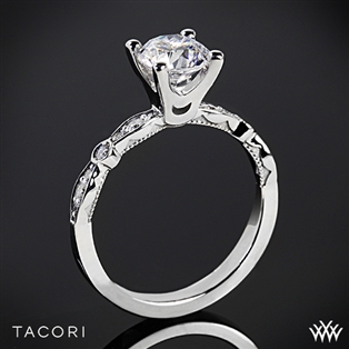 Tacori 47-2RD Sculpted Crescent Petite Diamond Engagement Ring