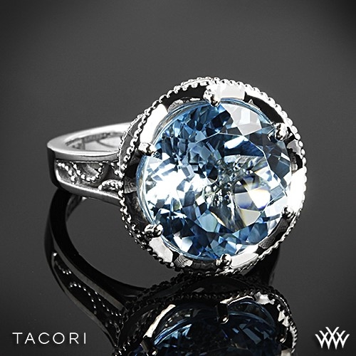 Tacori Island Rains Sky Blue Topaz Ring 2915