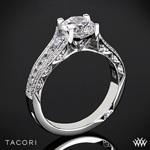 Tacori HT2513RD Classic Crescent Tapered Diamond Engagement Ring