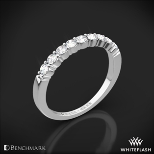 Benchmark Shared-Prong Diamond Wedding Ring