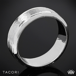Tacori 71-7WH Sculpted Crescent Hammered Wedding Ring