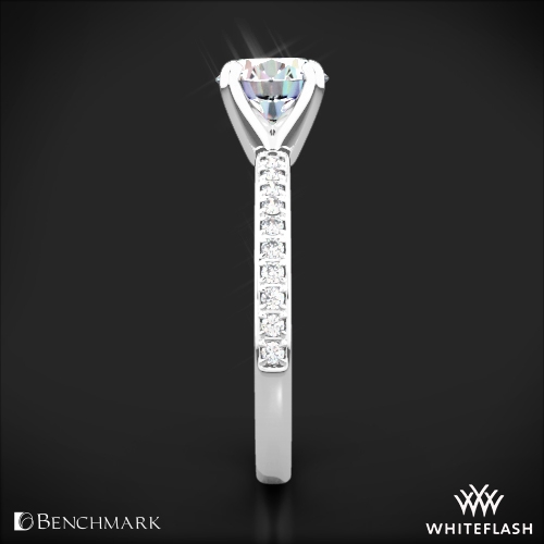 Benchmark LCP1 Small Pave Diamond Engagement Ring | 2810