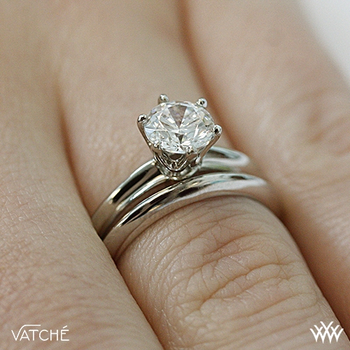 wedding band for 6 prong solitaire