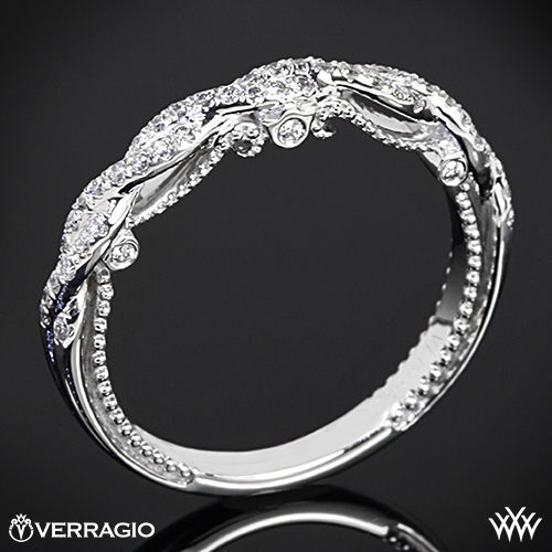 Verragio Ins 7074w Beaded Twist Diamond Wedding Ring 2890 Wedding Ring 7 Real Photo