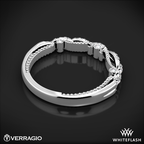 Verragio INS-7074W Beaded Twist Diamond Wedding Ring 2891