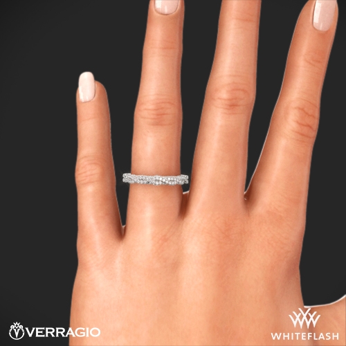 Verragio INS-7074W Beaded Twist Diamond Wedding Ring 2891