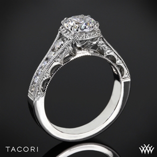 Tacori HT2515RD Reverse Crescent Contemporary Diamond Engagement Ring