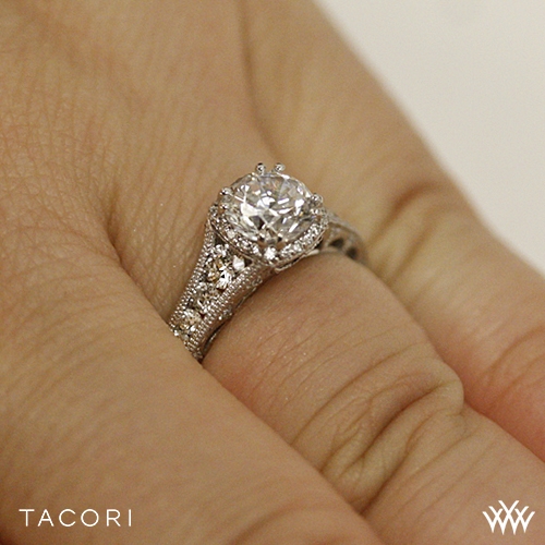 Tacori HT2515RD12X Reverse Crescent Contemporary Diamond Engagement Ring 3027