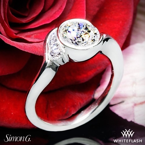 Simon G. MR2549 Fabled Bezel Solitaire Engagement Ring