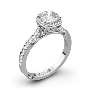 Tacori 2620RDP Dantela Crown Diamond Engagement Ring