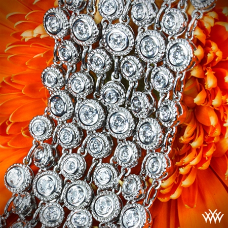 Nine-Row Enmeshed Diamonds Diamond Bracelet