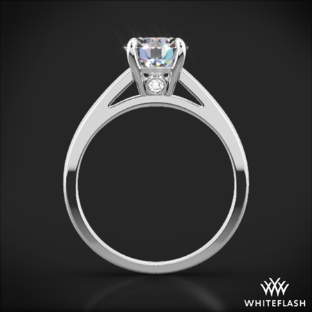 Flush-Fit Cathedral Solitaire Engagement Ring