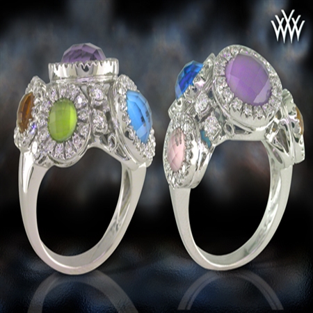 'Bubble Gum' Diamond Right Hand Ring
