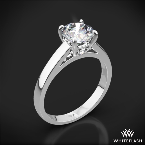 FlushFit Cathedral Style Diamond Ring 43