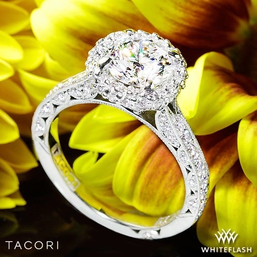 Tacori HT2522RD Blooming Beauties Botanical Diamond Engagement Ring