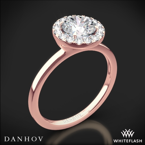 single diamond rose gold ring
