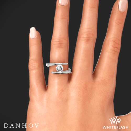 Tension solitaire new arrivals engagement ring