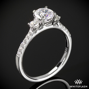 Cheri Three Stone Engagement Ring