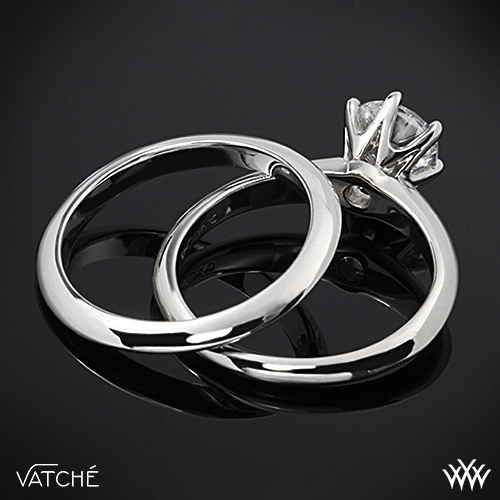 wedding band for 6 prong solitaire