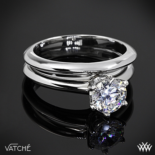 wedding band for 6 prong solitaire