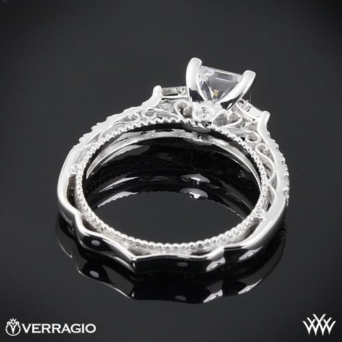 Verragio AFN 5058P 4 Scalloped Princess 3 Stone Engagement Ring | 3121