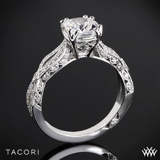 Tacori HT2528CU Cushion Twist Diamond Engagement Ring
