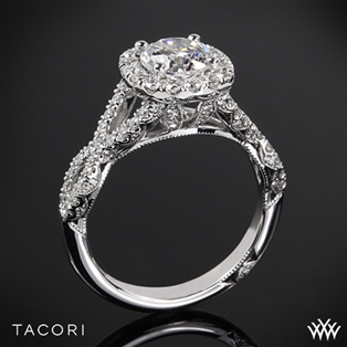 Tacori HT2549CU Petite Crescent Twisted Diamond Engagement Ring