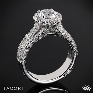 Tacori HT2551RD Petite Crescent Triple Row Diamond Engagement Ring