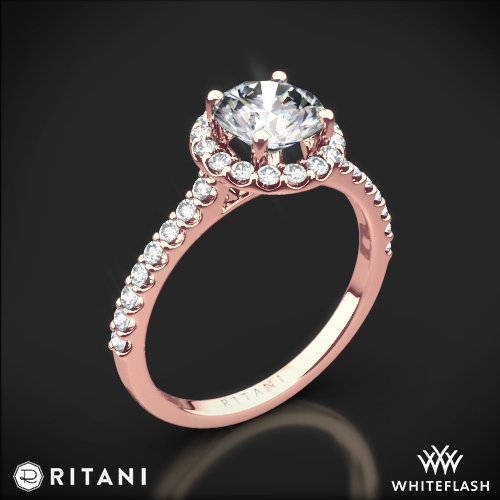 Ritani 1RZ1323 Halo Diamond Engagement Ring 3884