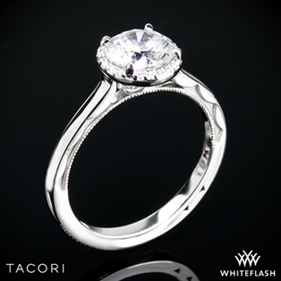 Tacori 49RD65 Sculpted Crescent Solitaire Engagement Ring