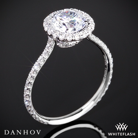 Danhov LE112 Per Lei Halo Diamond Engagement Ring