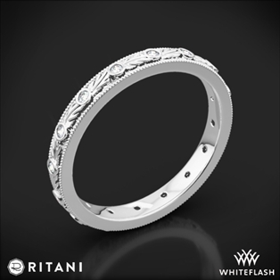 Ritani 33616 Hand-Carved Grecian Diamond Wedding Ring