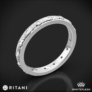 Ritani 33616 Hand-Carved Grecian Diamond Wedding Ring