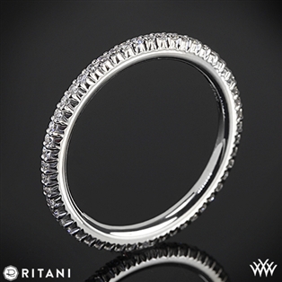 Ritani 33700 Open Micropavé Eternity Diamond Wedding Ring