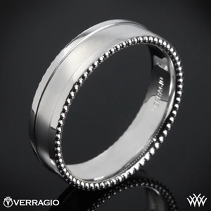 Verragio 6N13 Beaded Spin Satin Wedding Ring