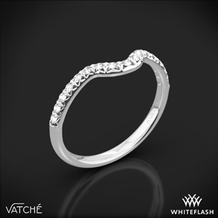 Vatche 1054 Swan French Pave Diamond Wedding Ring