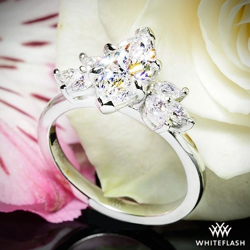 Custom Marquise Diamond Engagement Ring