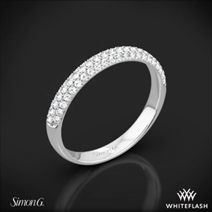 Simon G. TR431 Caviar Diamond Wedding Ring