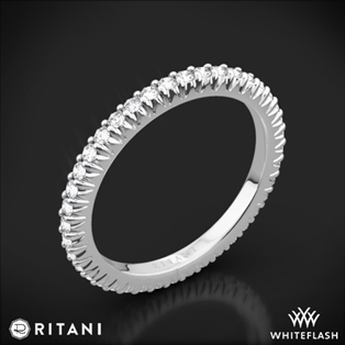 Ritani 33705 Open Micropavé Eternity Diamond Wedding Ring