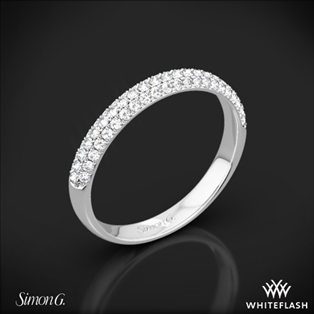 Simon G. TR431 Caviar Diamond Wedding Ring