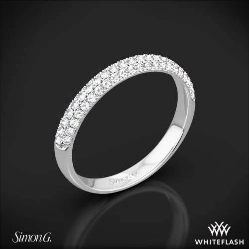 Simon G. TR431 Caviar Diamond Wedding Ring 4704