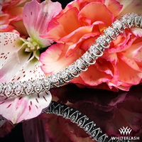 Semi Custom "X-Prong" Diamond Tennis Bracelet