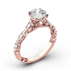 Tacori HT2558RD Petite Crescent Diamond Engagement Ring
