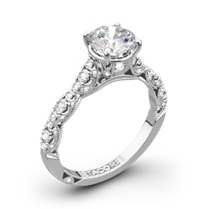 Tacori HT2558RD Petite Crescent Diamond Engagement Ring