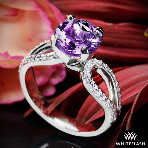 Infinity diamond engagement ring outlet