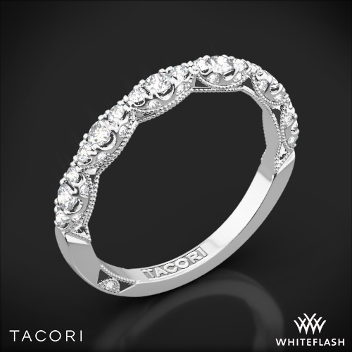 Tacori HT2558B12 Petite Crescent Diamond Wedding 4842